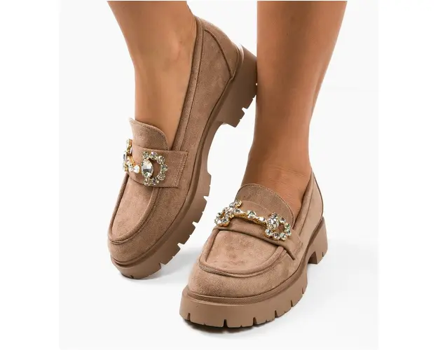 Pantofi Casual Shania Khaki