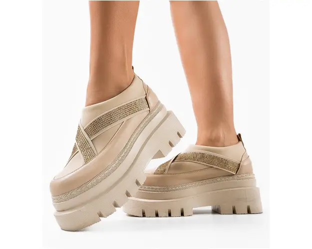 Pantofi Casual Silkine Bej