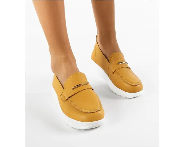 Pantofi Casual Vefra Galbeni