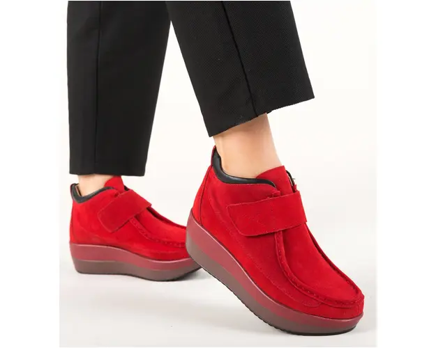 Pantofi Casual Zahraa Rosii