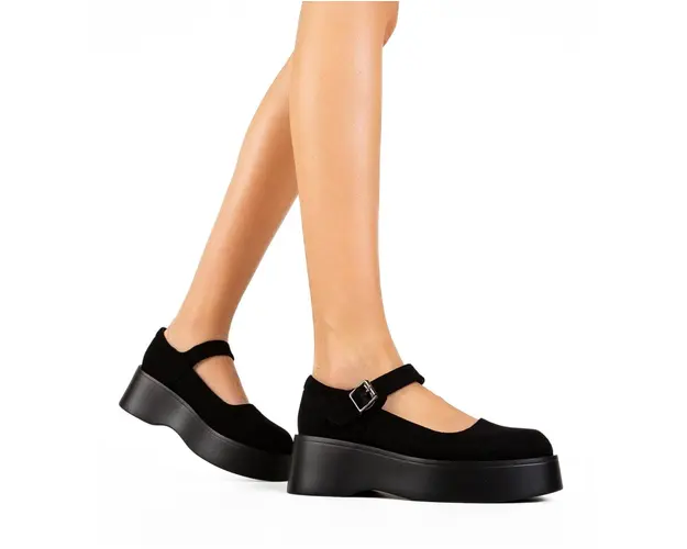 Pantofi casusal Madylu Negri 2