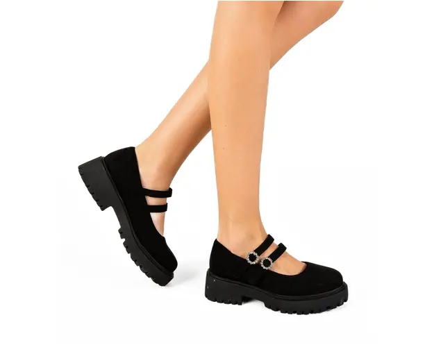 Pantofi casusal Snokers Negri