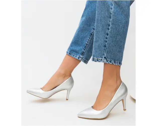 Pantofi Cheloo Argintii