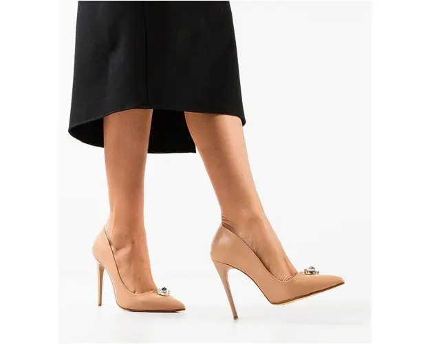 Pantofi cu toc Alesyo Nude