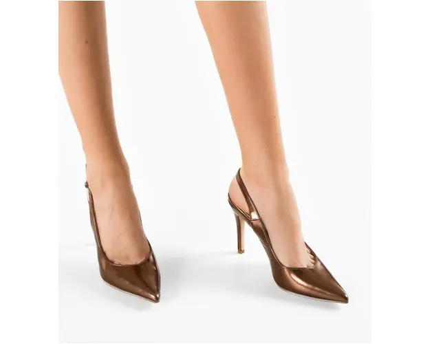 Pantofi cu toc Amani Bronze