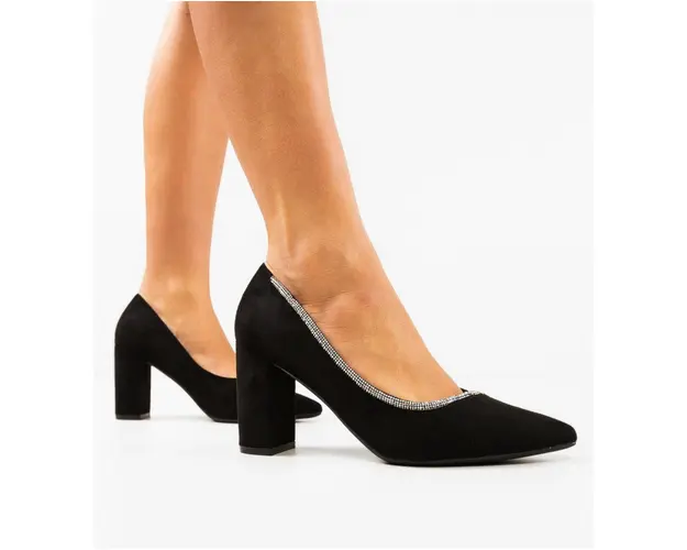 Pantofi cu toc Bavalka Negri
