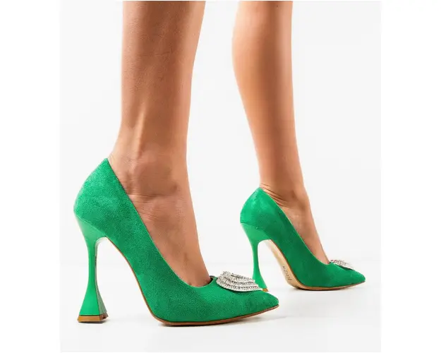 Pantofi cu toc Darino Verzi