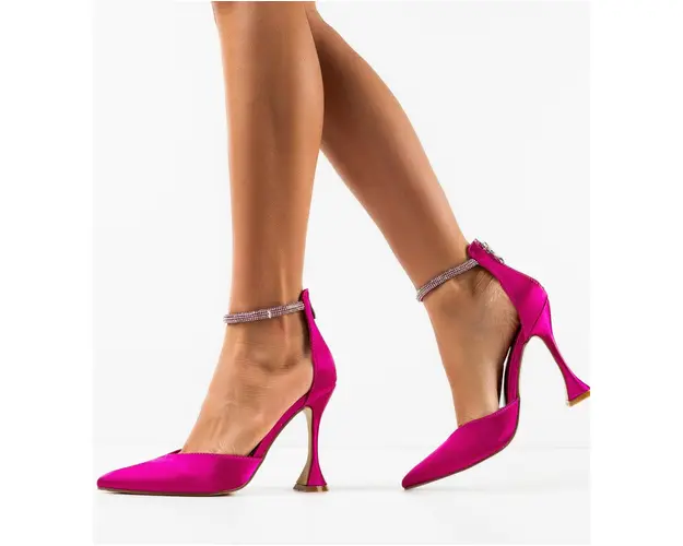 Pantofi cu toc Ellya Fuchsia