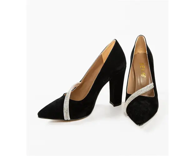 Pantofi cu toc Fabes Negri