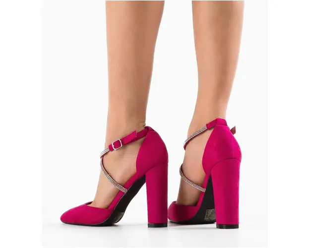 Pantofi cu toc Jess Fuchsia
