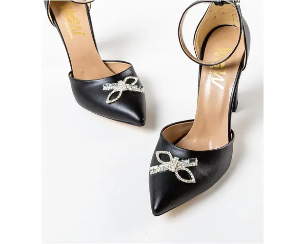 Pantofi cu toc Juns Negri 2