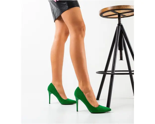 Pantofi cu toc Karam Verzi