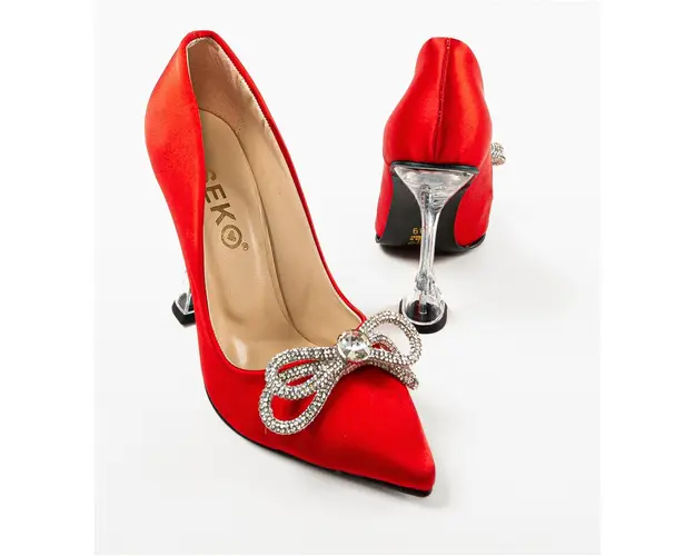 Pantofi cu toc Lelery Rosii