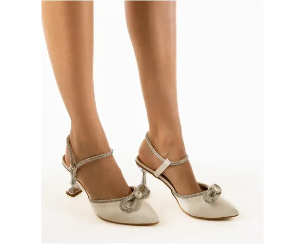 Pantofi cu toc Lerty Bej