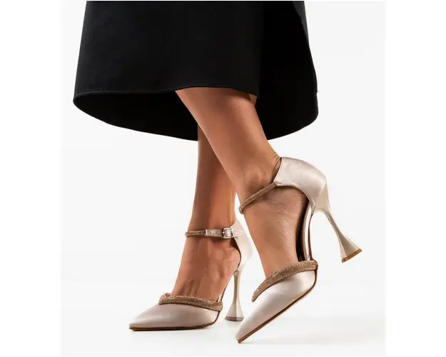 Pantofi cu toc Meko Bej