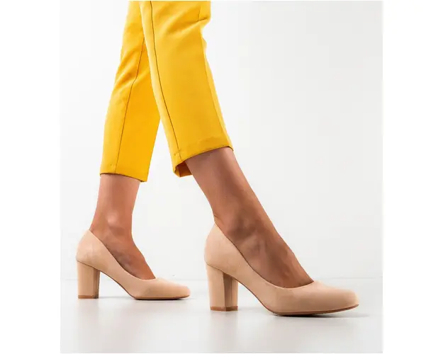 Pantofi cu toc Oliva Bej 2