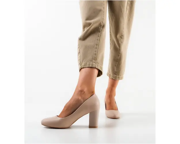 Pantofi cu toc Oliva Bej