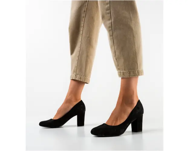 Pantofi cu toc Oliva Negri 2