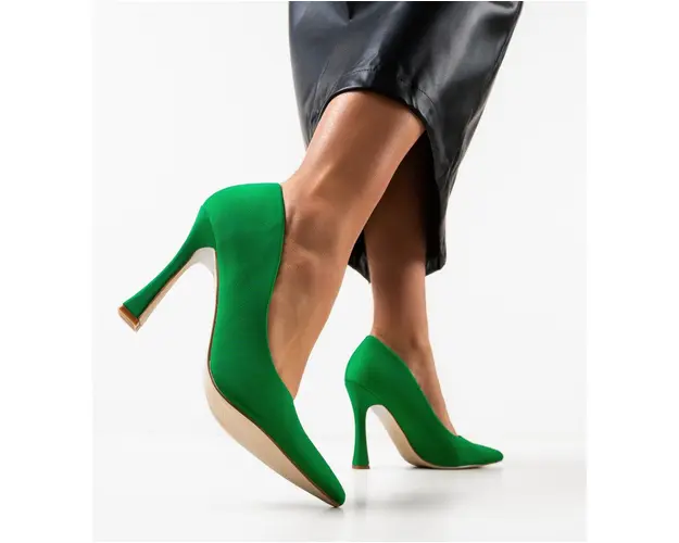 Pantofi cu toc Olyga Verzi