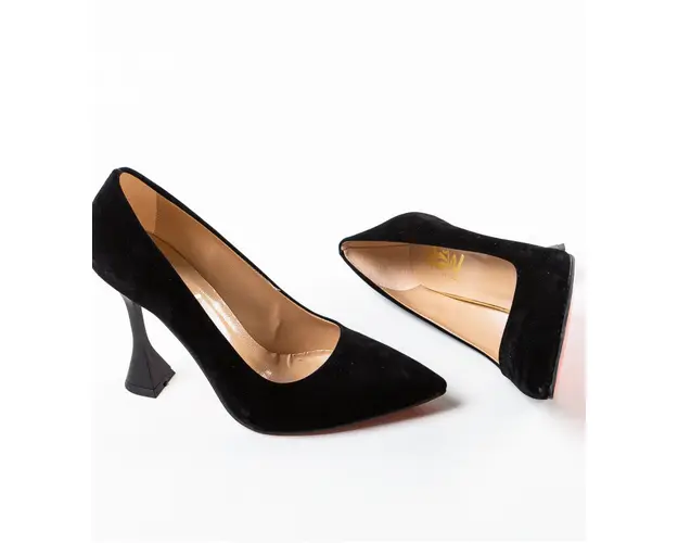 Pantofi cu toc Rimo Negri 2