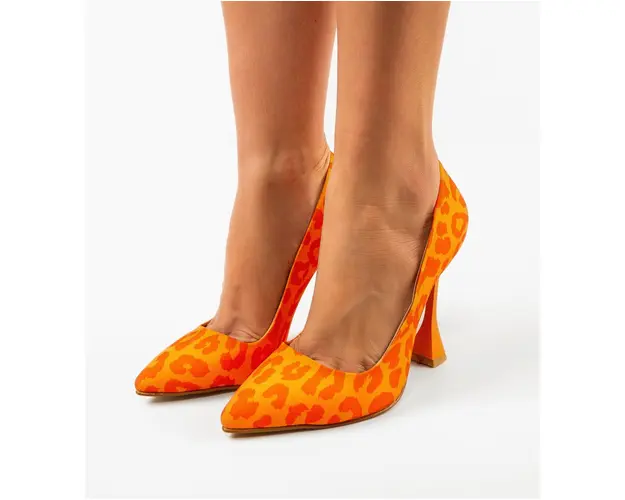 Pantofi cu toc Rimo Portocalii