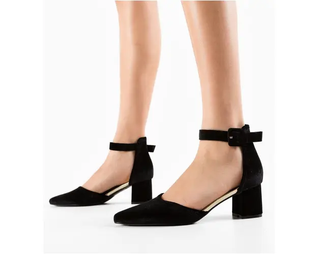 Pantofi cu toc Saif Negri