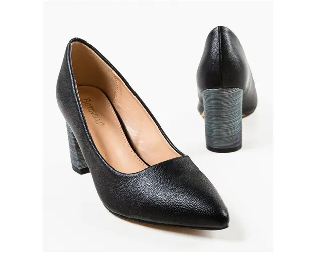 Pantofi cu toc Tuka Negri