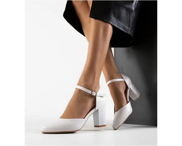 Pantofi cu toc Vydeo Albi