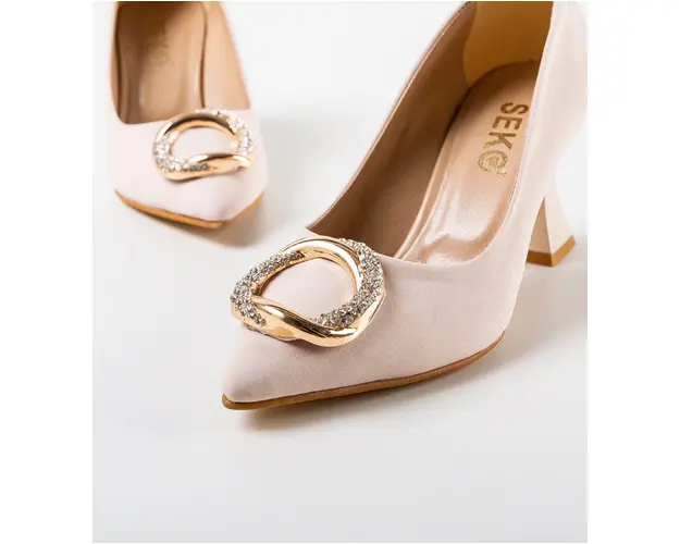 Pantofi cu toc Yuga Bej