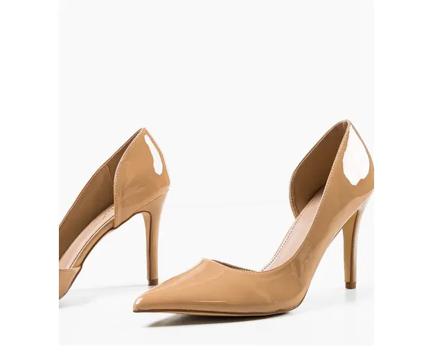 Pantofi cu toc Zayan Bej