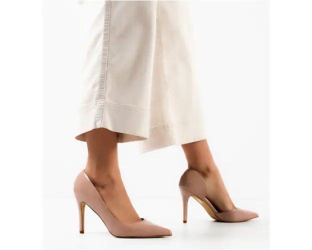 Pantofi cu toc Zayan Nude