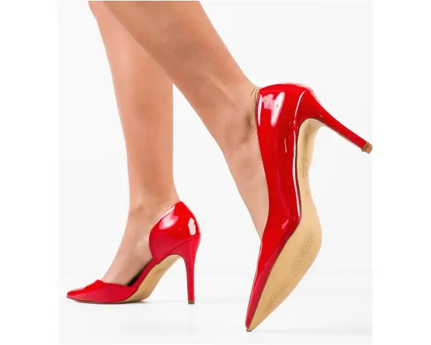 Pantofi cu toc Zayan Rosii