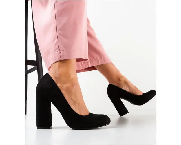 Pantofi dama Almond Negri