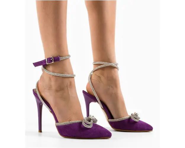 Pantofi dama Bark Mov 3