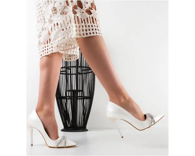 Pantofi dama Casette Albi