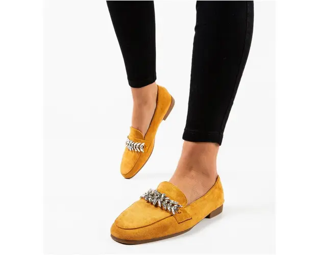 Pantofi dama casual Hart Camel