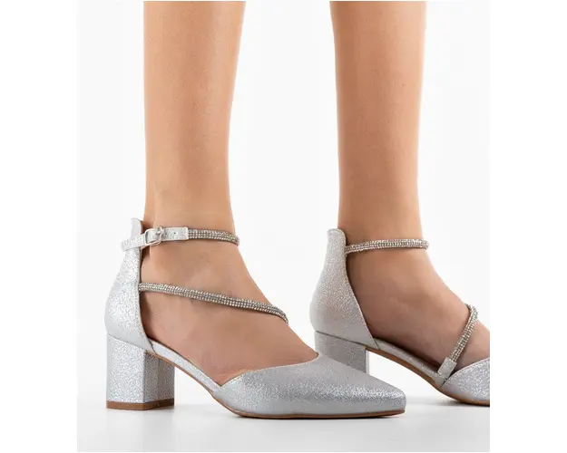 Pantofi dama Charis Argintii