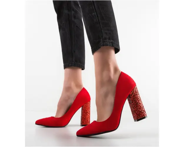 Pantofi dama Clarke Rosii