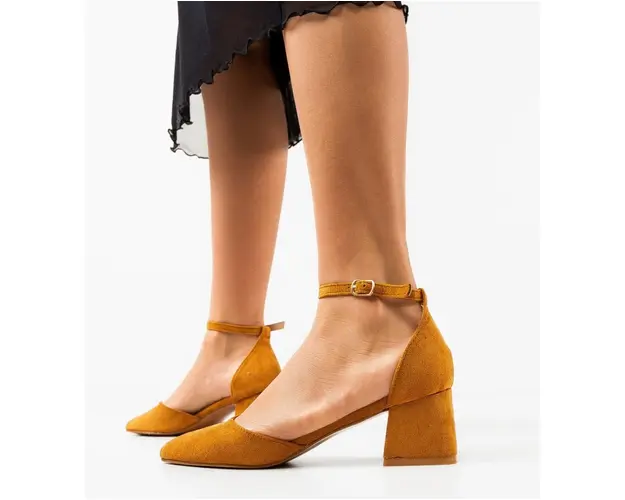 Pantofi dama Elva Camel