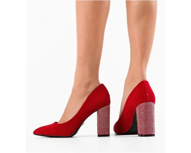 Pantofi dama Evely Rosii