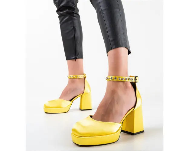 Pantofi dama Flores Galbeni