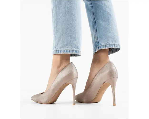 Pantofi dama Gordon Aurii 2