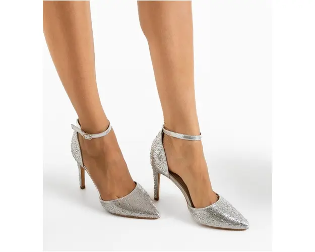 Pantofi dama Hagato Argintii