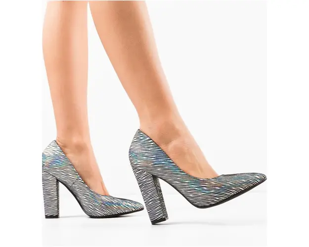 Pantofi dama Huber Argintii