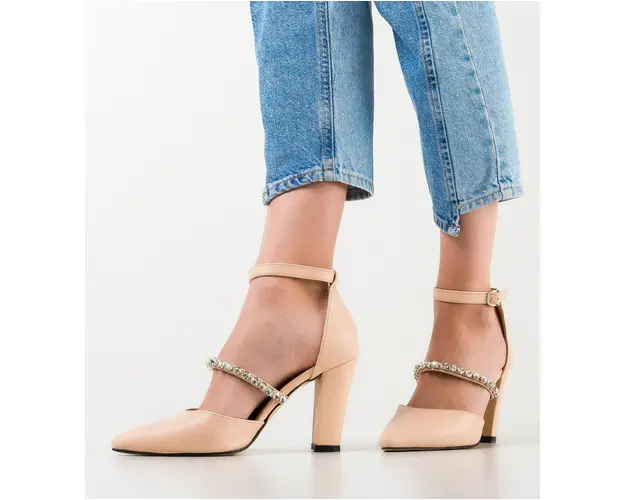 Pantofi dama Indian Bej 2