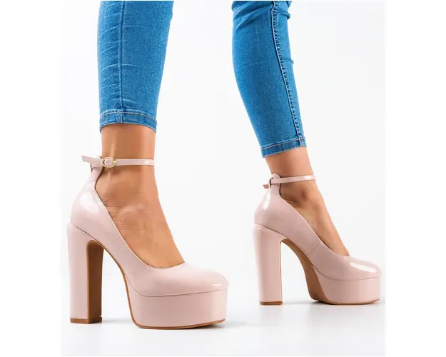 Pantofi dama Kelen Bej 2