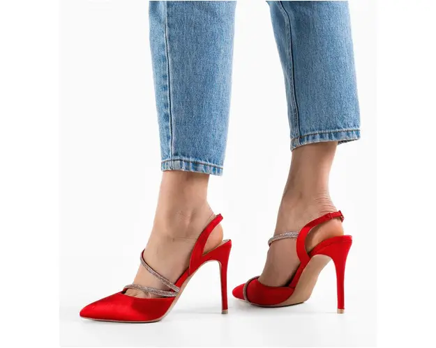 Pantofi dama Khan Rosii