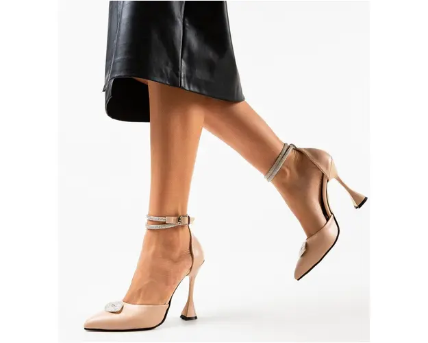 Pantofi dama Kiss Bej