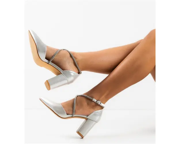 Pantofi dama Klamara Argintii