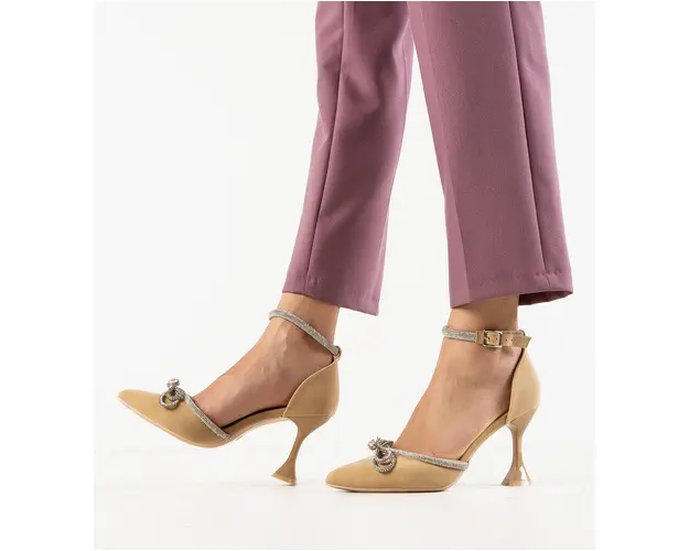 Pantofi dama Leila Bej